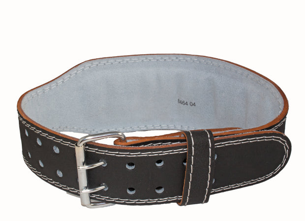 Grizzly Fitness Enforcer Padded Genuine Leather Pro Weight Belt for Men and Women