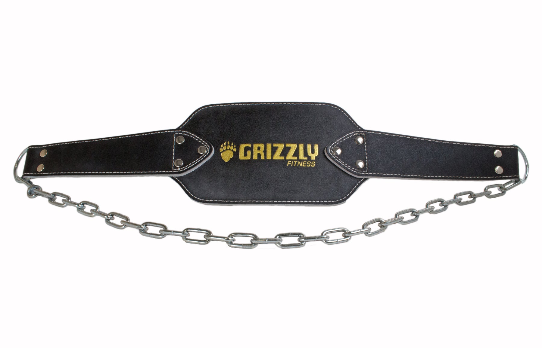 Grizzly Fitness Leather Pro Dip and Pull Up Ceinture de