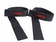 Grizzly Fitness Cotton and Nylon Weight Lifting Wrist Straps for Men and Women (One-Size Pair)