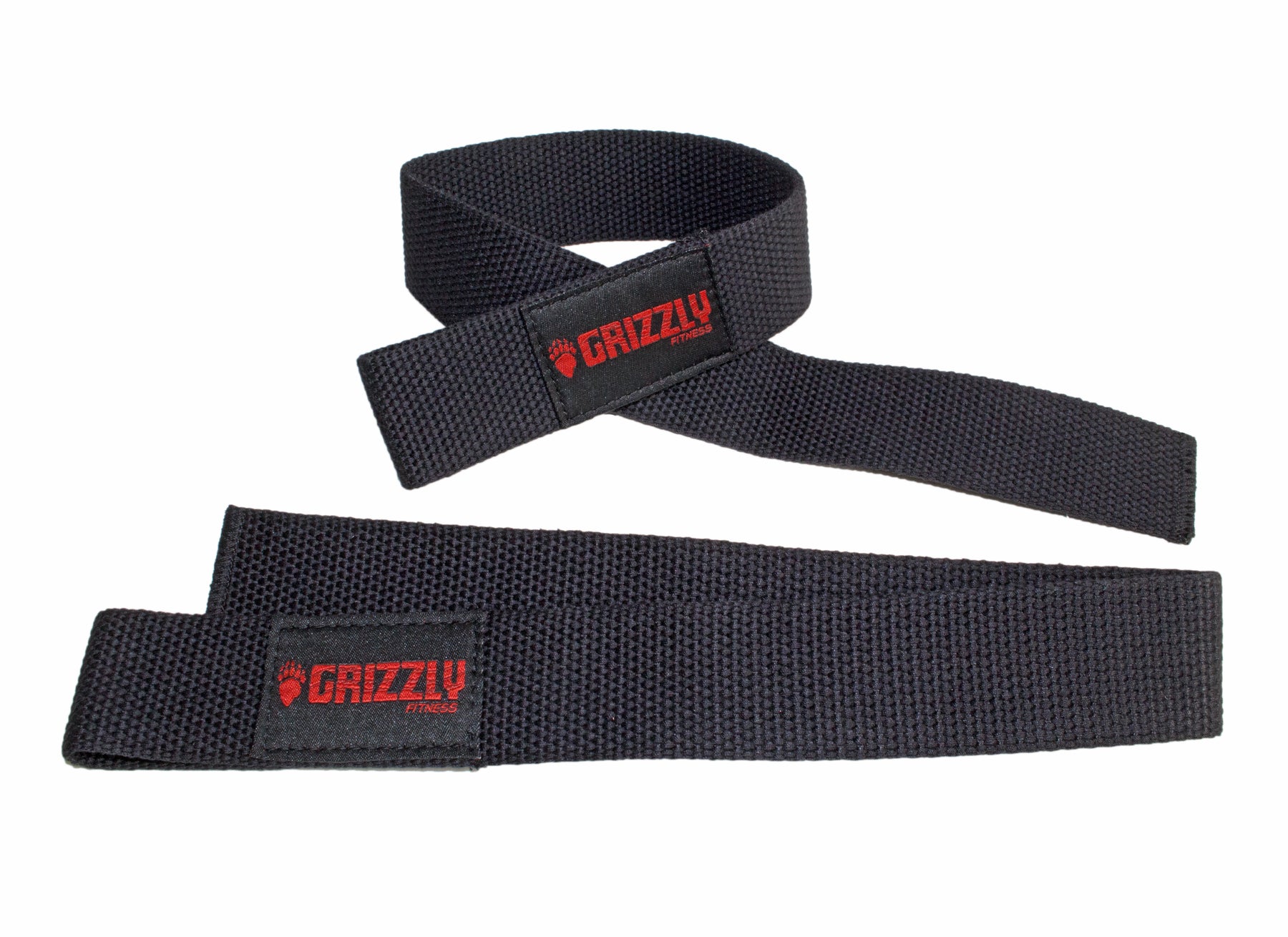 Grizzly Fitness Cotton and Nylon Weight Lifting Wrist Straps for