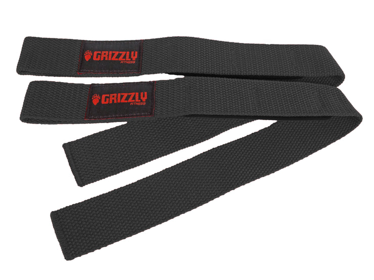 Grizzly Fitness Padded Cotton and Nylon Weight Lifting Wrist Straps fo –  GrizzlyFitness