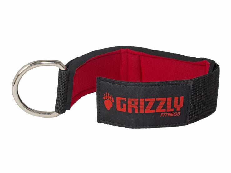 Grizzly Fitness Premium Sangle de cheville rembourrée en néoprène 5,1 cm pour homme et femme (taille unique)