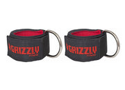 Grizzly Fitness Premium 2" Padded Neoprene Ankle Straps for Men and Women (One-Size Pair)