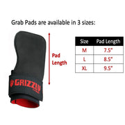 Grizzly Grabbers Weight Lifting Wrist Wraps with Grab Pads for Men and Women (Pair)