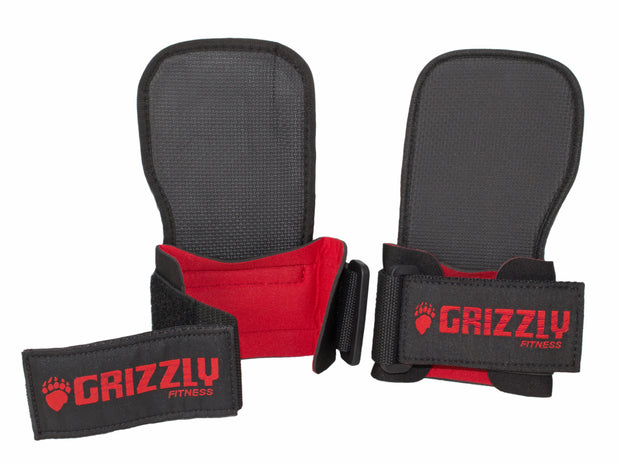 Grizzly Grabbers Weight Lifting Wrist Wraps with Grab Pads for Men and Women (Pair)