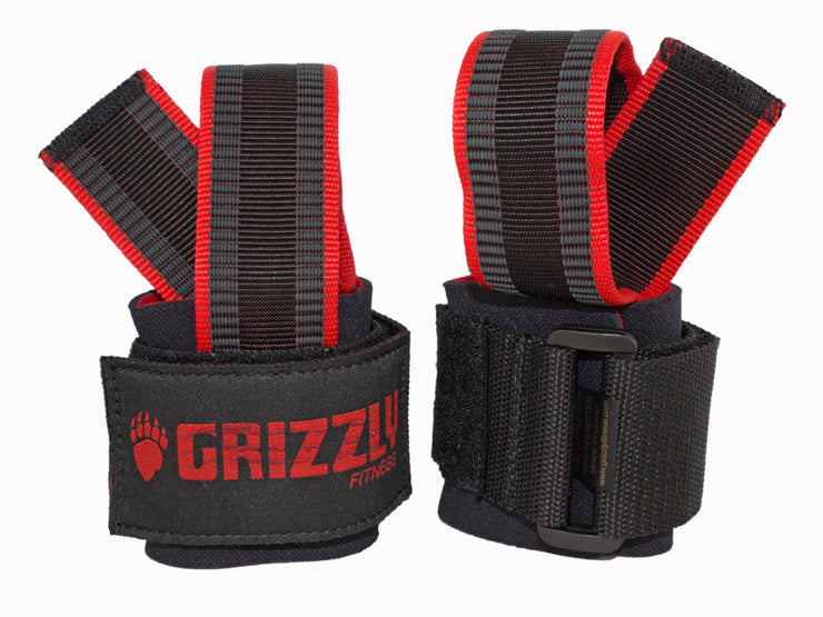 Grizzly Fitness Super Grip Deluxe Pro Weight Lifting Straps with Wrist Wraps for Men and Women (One-Size Pair)