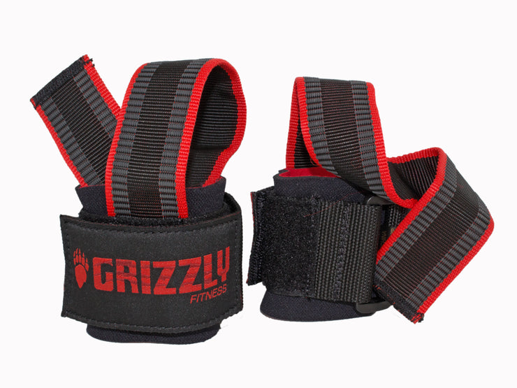 Grizzly Fitness Super Grip Deluxe Pro Weight Lifting Straps with Wrist Wraps for Men and Women (One-Size Pair)