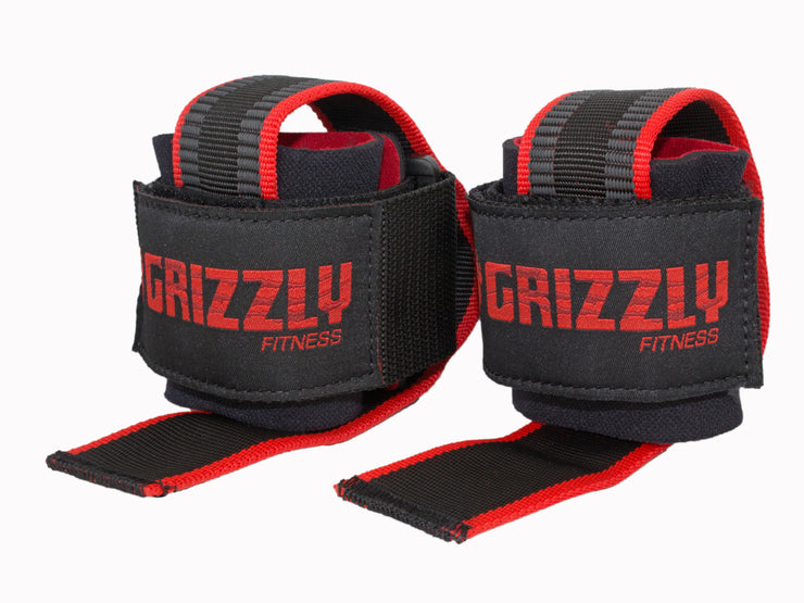 Sangles d'haltérophilie Grizzly Super Grip Deluxe Pro avec protège-poignets  –