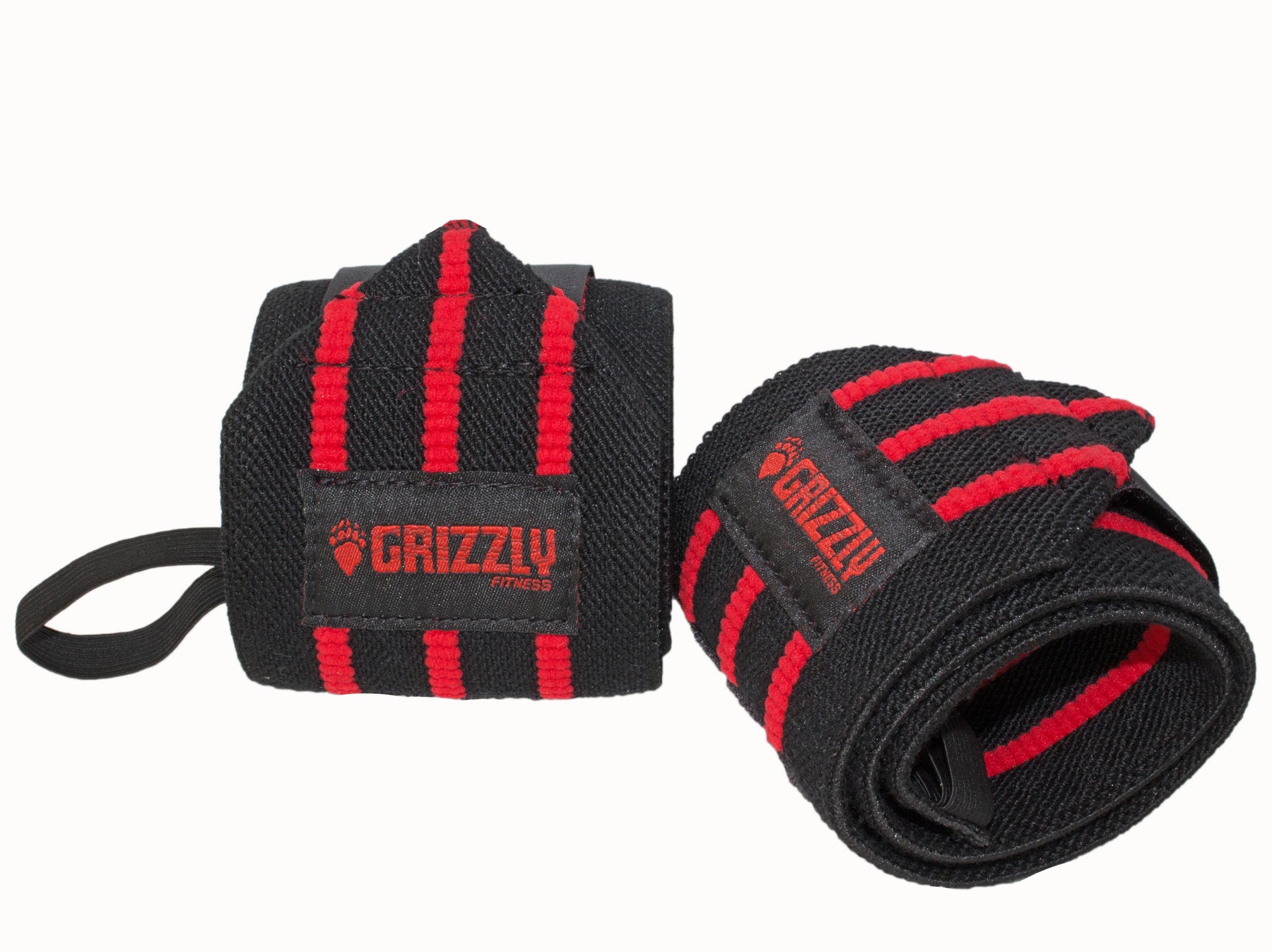 Grizzly Fitness Pro 3 Heavy Duty Red Line Weight Lifting Wrist Wraps –  GrizzlyFitness