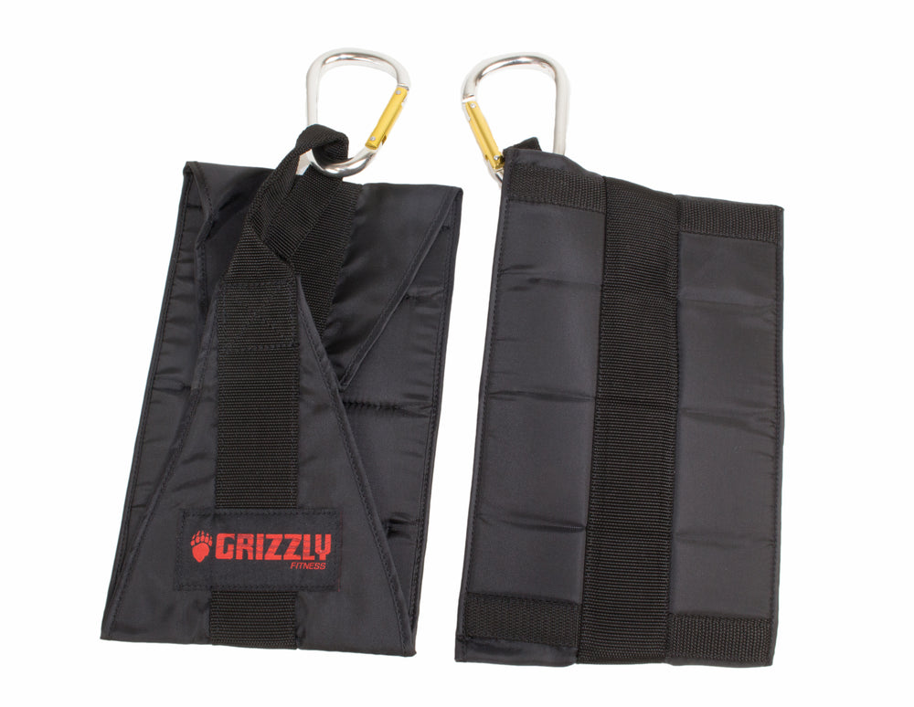 Sangles abdominales à suspendre Grizzly Fitness Deluxe (paire taille unique)