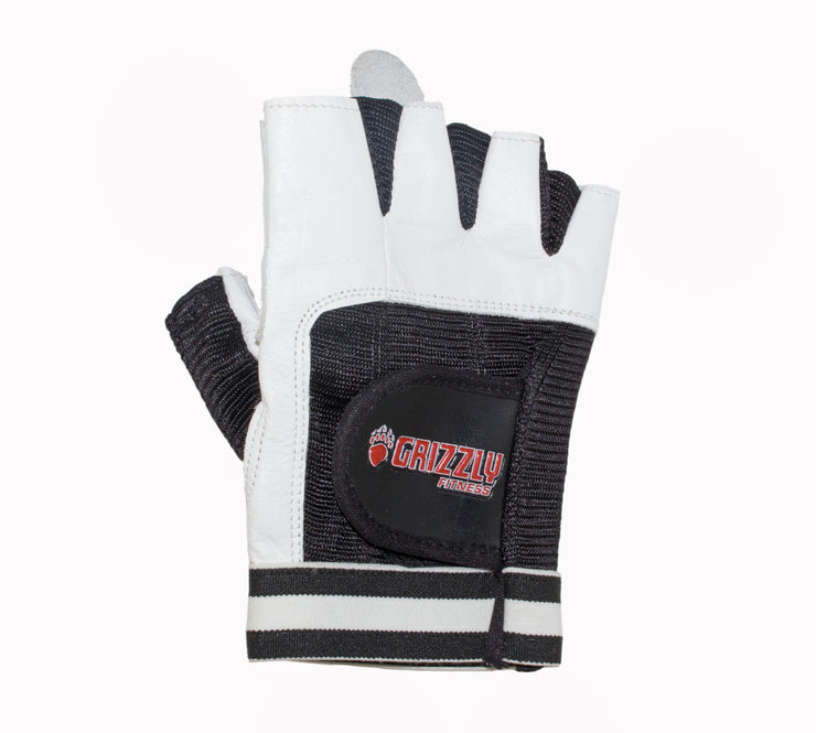 Grizzly Paw Premium Leather Padded Weight Training Gloves for Men and Women (Pair)