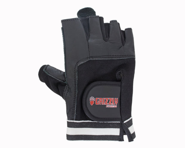 Grizzly Paw Premium Leather Padded Weight Training Gloves for Men and Women (Pair)