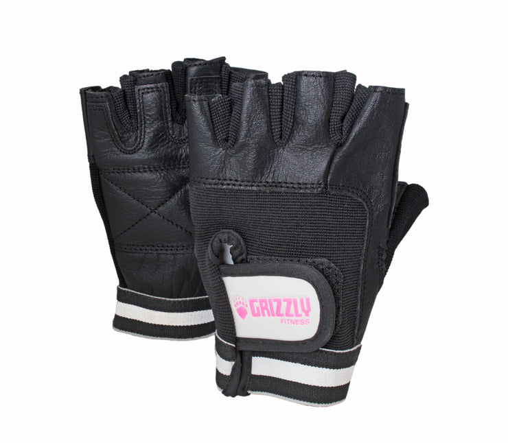 Grizzly Paw Premium Leather Padded Weight Training Gloves for Men and Women (Pair)